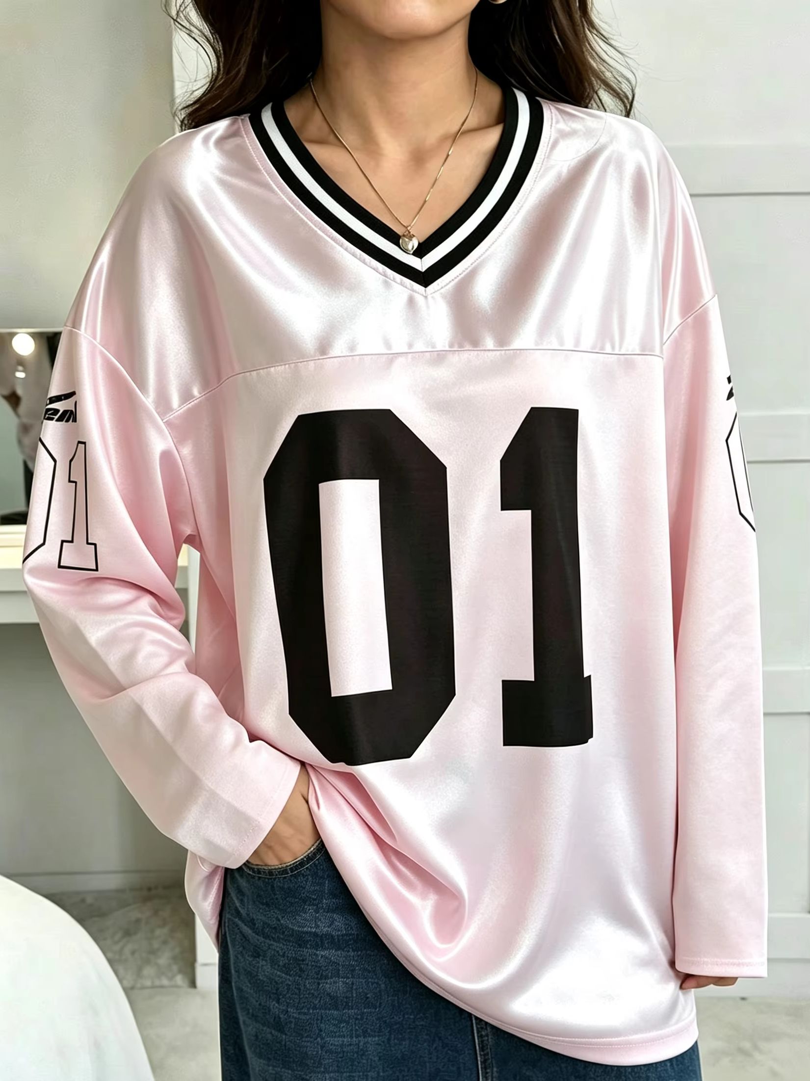Street Fashion Male - تي شيرت رجالي ونسائي بأكمام طويلة