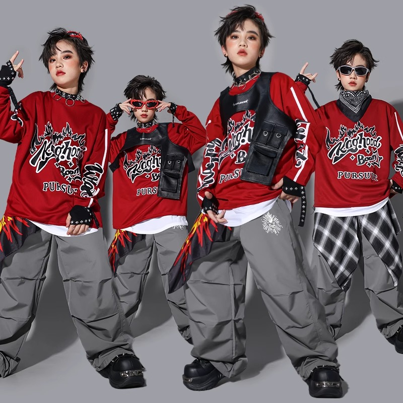 Street Fashion Kpop - الأولاد K-pop البلوز سترة أنيقة تحمل