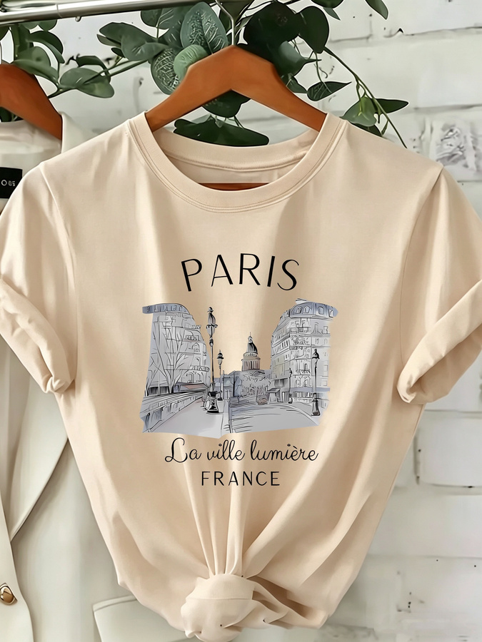 Street Fashion Trend 2025 - تيشيرت نسائي جديد لعام 2026 بطبعة