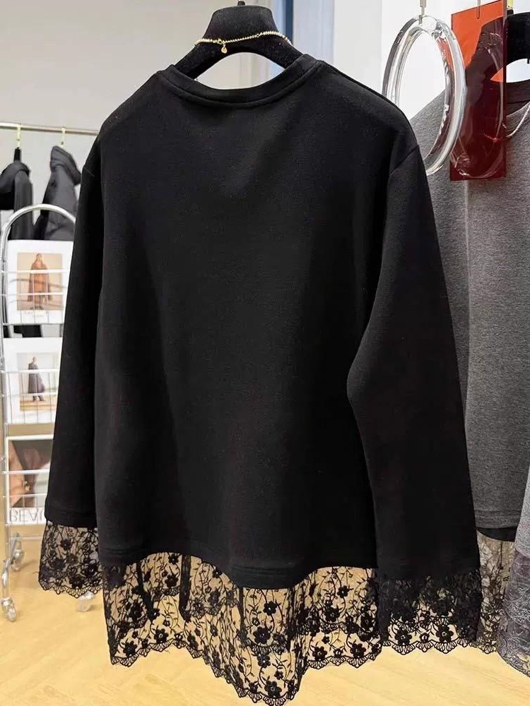 تي شيرت نسائي بأكمام طويلة مزي - مراجعة Longline Tee Oversized وسعره
