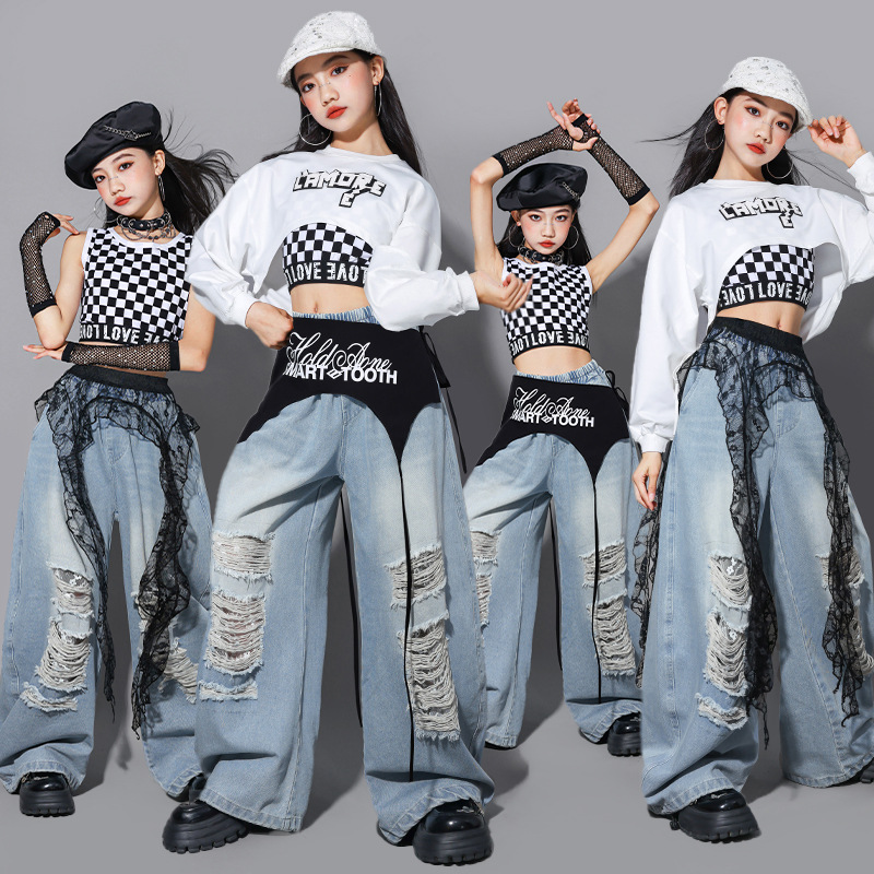 مجموعة ملابس هيب هوب للفتيات،  - مراجعة Street Fashion Kpop وسعره