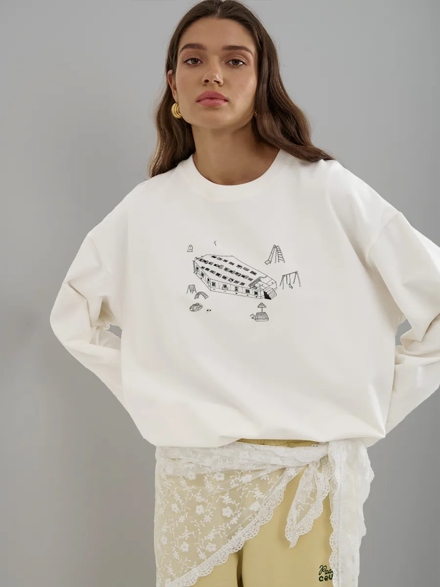 قميص نسائي خريفي 100% قطن بأكم - مراجعة Longline Tee Oversized وسعره