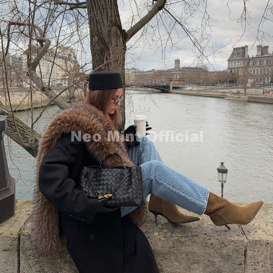وشاح شتوي سميك ودافئ من الفرو  - مراجعة Street Fashion Girl وسعره