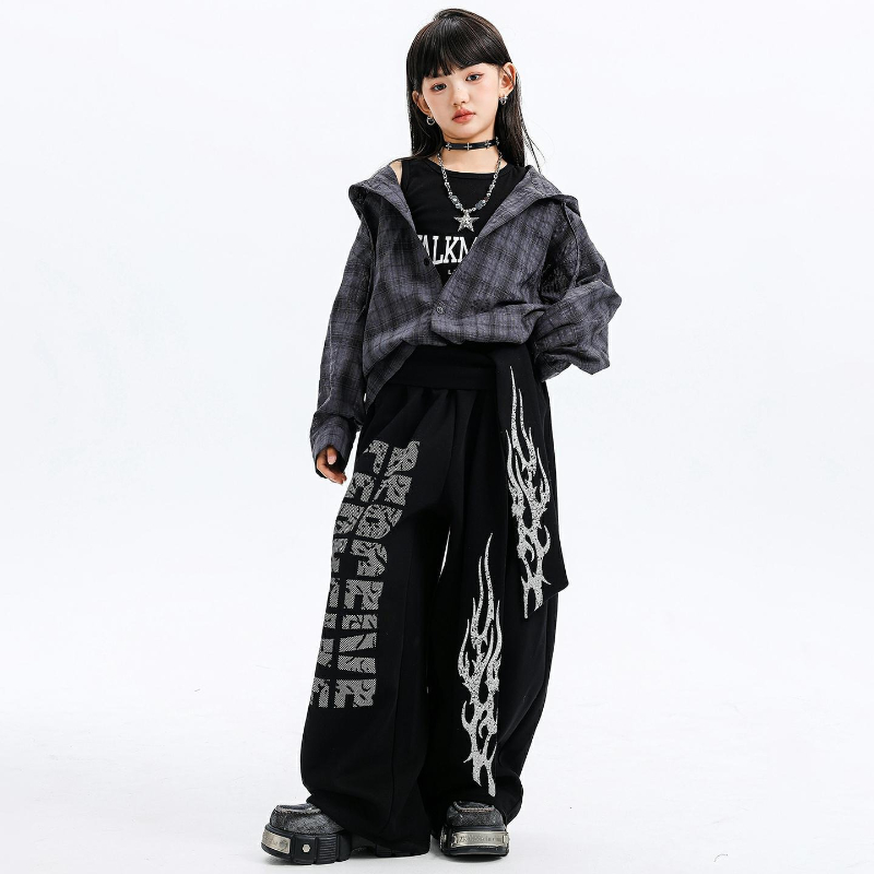 الفتيات أزياء رقص الجاز مقنعين - مراجعة Street Fashion Kpop وسعره