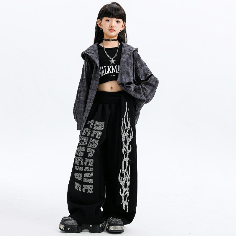 الفتيات أزياء رقص الجاز مقنعين - مراجعة Street Fashion Kpop وسعره