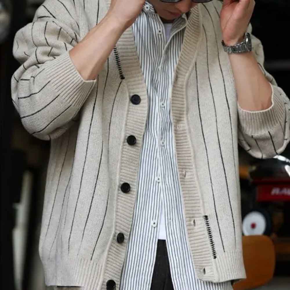 2025 شتاء جديد الرجال مخطط طوي - مراجعة Street Fashion Trend 2025 وسعره