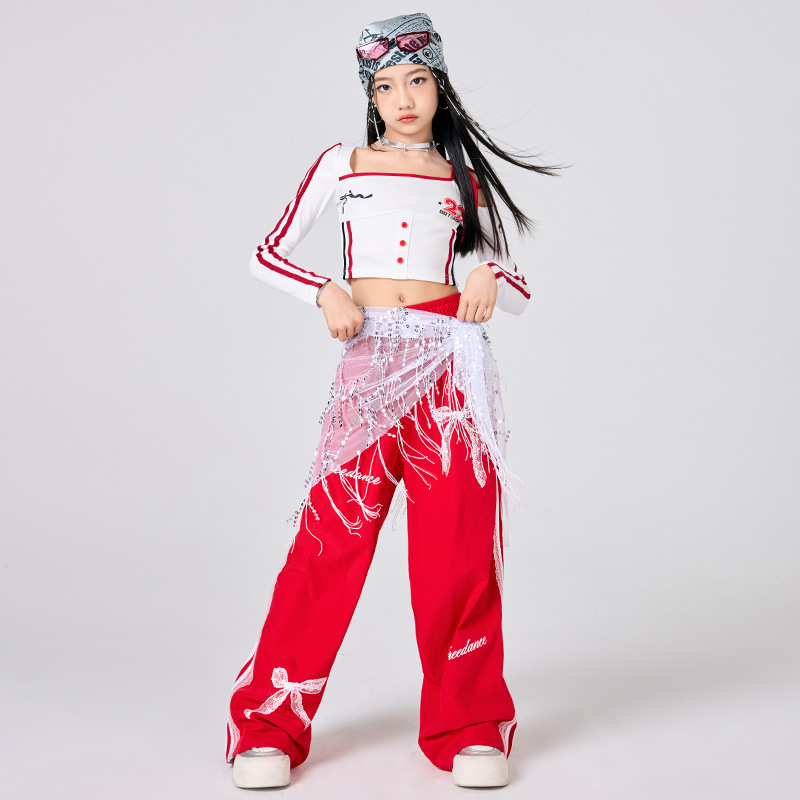 ملابس الهيب هوب للفتيات، قميص  - مراجعة Street Fashion Kpop وسعره