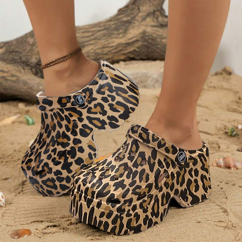قباقيب بنعل فهد للنساء ، صندل  - مراجعة Street Fashion Girl وسعره