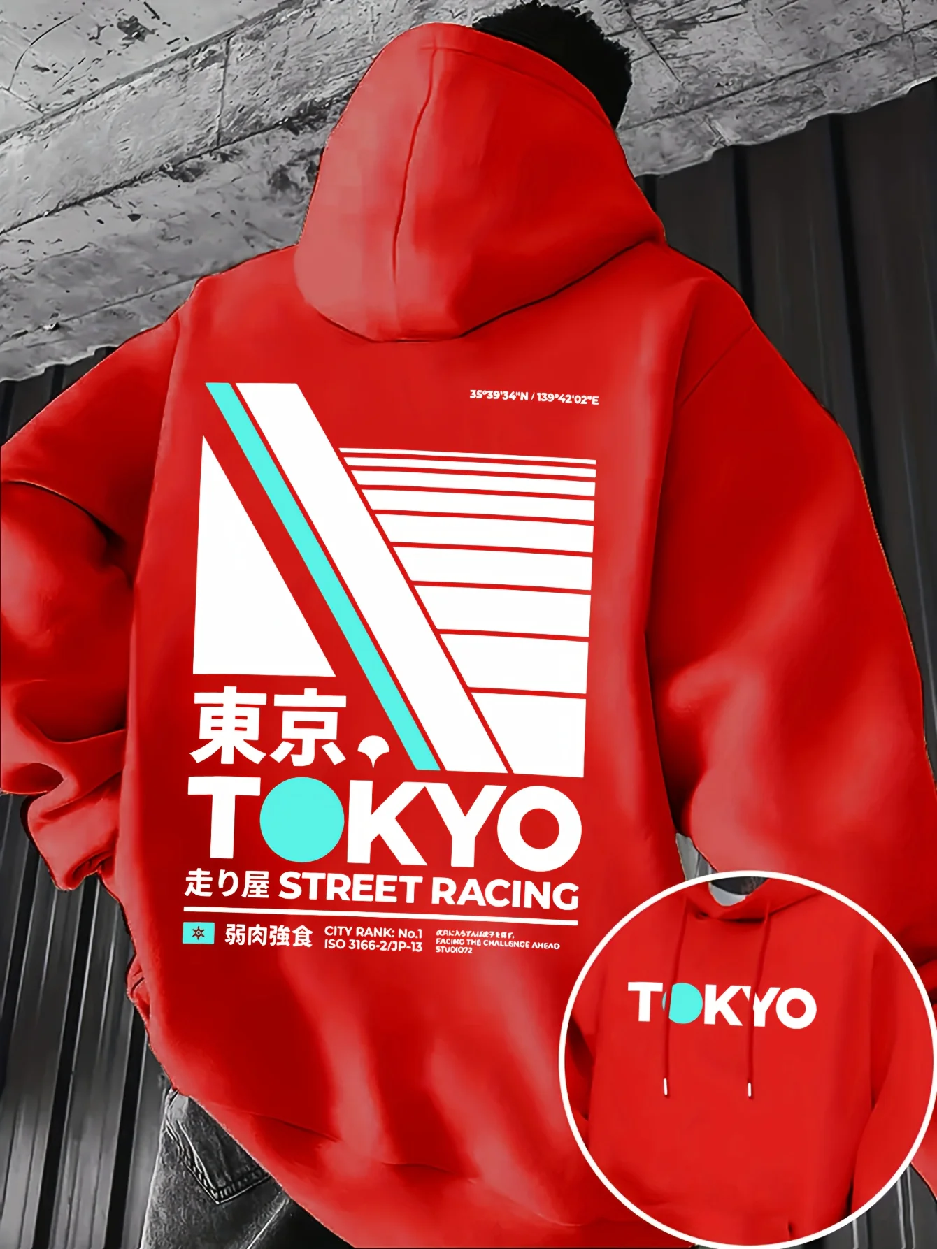 هودي رجالي مطبوع على الوجهين ب - مراجعة Street Fashion In Tokyo وسعره
