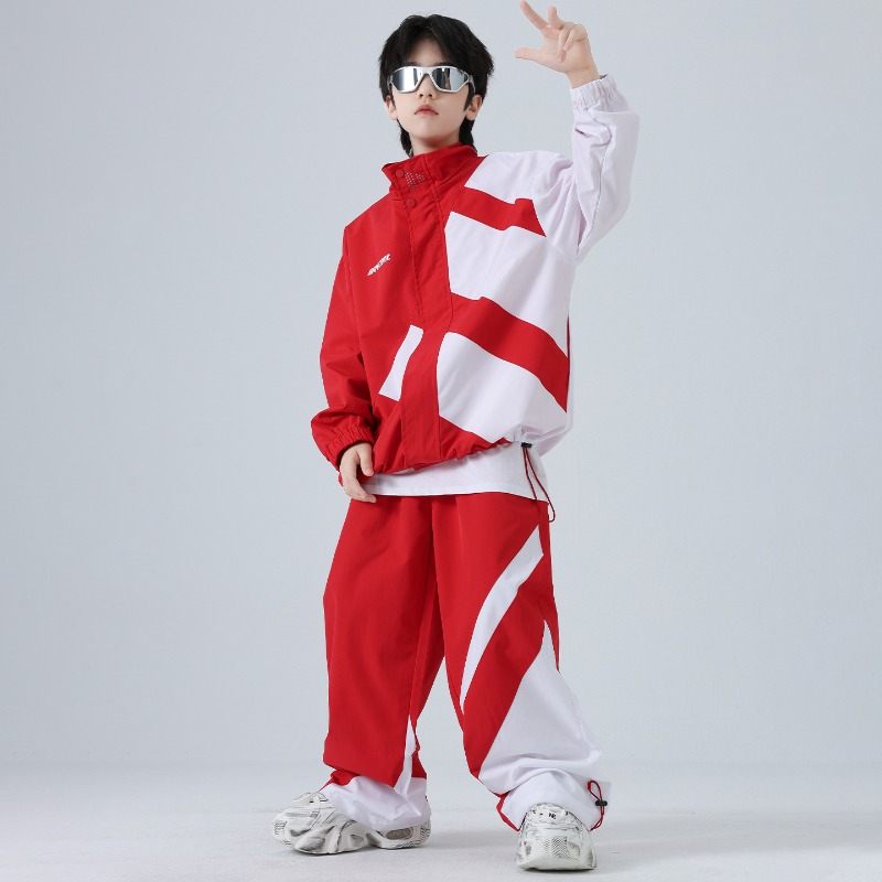 طقم سترة واقية من الرياح وبنطل - مراجعة Street Fashion Kpop وسعره
